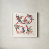 Love Letters VIII by Laura Marshall. Shown in a crisp white glass frame for a clean and minimalist style. Available as an archival giclee rolled canvas, fine art paper, or poster print. SKU 61081a.