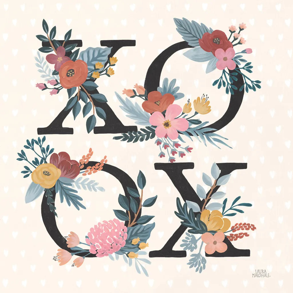 Love Letters VIII Black by Laura Marshall. SKU 70513a. Archival Giclee Fine art print for wall decor.