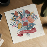Love Letters X by Laura Marshall. Shown as a detailed flat fine art print, highlighting archival giclee quality. Available as an archival giclee rolled canvas, fine art paper, or poster print. SKU 61083a.