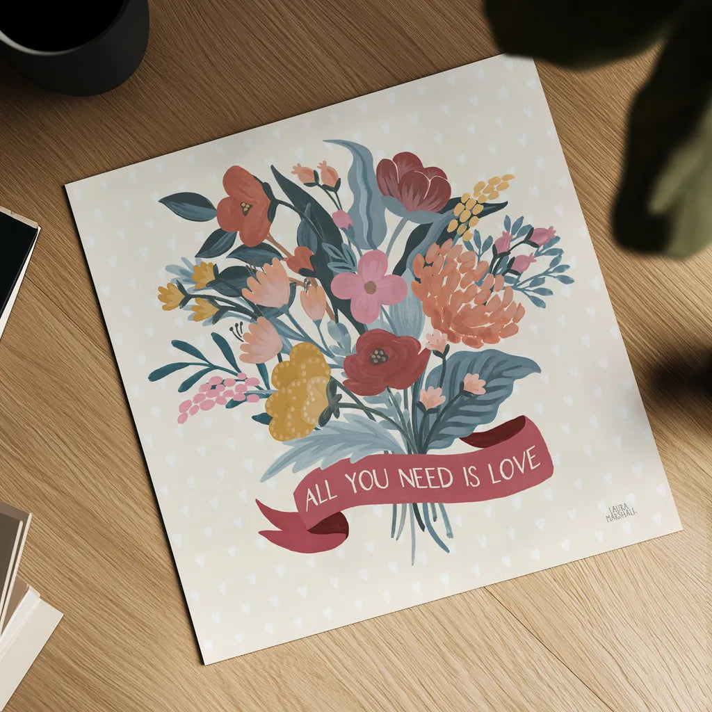 Love Letters X by Laura Marshall. Shown as a detailed flat fine art print, highlighting archival giclee quality. Available as an archival giclee rolled canvas, fine art paper, or poster print. SKU 61083a.