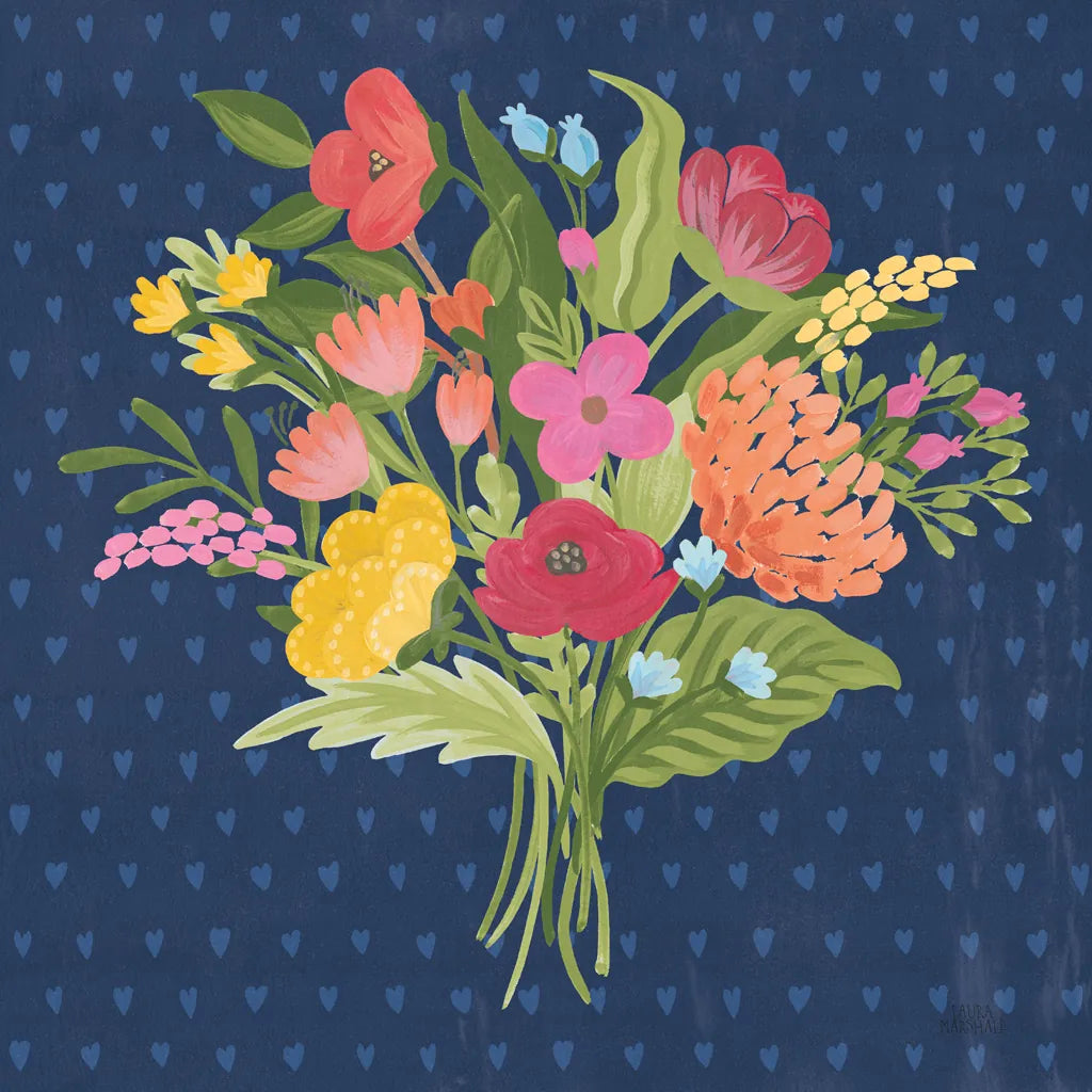 Love Letters X No Banner Blue by Laura Marshall. SKU 67064a. Archival Giclee Fine art print for wall decor.