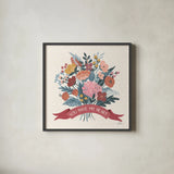 Love Letters XI by Laura Marshall. Shown in a sleek black glass frame for a contemporary gallery look. Available as an archival giclee rolled canvas, fine art paper, or poster print. SKU 61084a.
