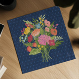 Love Letters XI No Banner Blue by Laura Marshall. Shown as a detailed flat fine art print, highlighting archival giclee quality. Available as an archival giclee rolled canvas, fine art paper, or poster print. SKU 67065a.