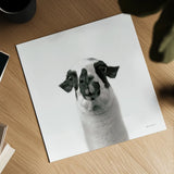 Loveable Llama II Crop by Laura Marshall. Shown as a detailed flat fine art print, highlighting archival giclee quality. Available as an archival giclee rolled canvas, fine art paper, or poster print. SKU 28489a.