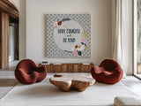 Lovebug IV by Laura Marshall. Shown as extra-large giant wall art in a modern living room. Available as an archival giclee rolled canvas, fine art paper, or poster print. SKU 41640a.