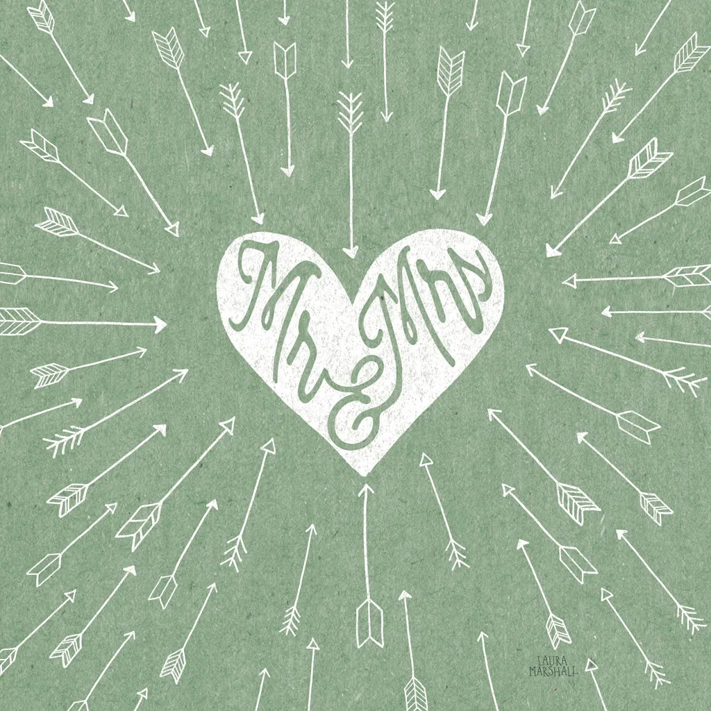 Lovestruck I Sq by Laura Marshall. SKU 55627a. Archival Giclee Fine art print for wall decor.