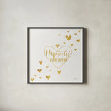Lovestruck IV Sq by Laura Marshall. Shown in a sleek black glass frame for a contemporary gallery look. Available as an archival giclee rolled canvas, fine art paper, or poster print. SKU 55630a.