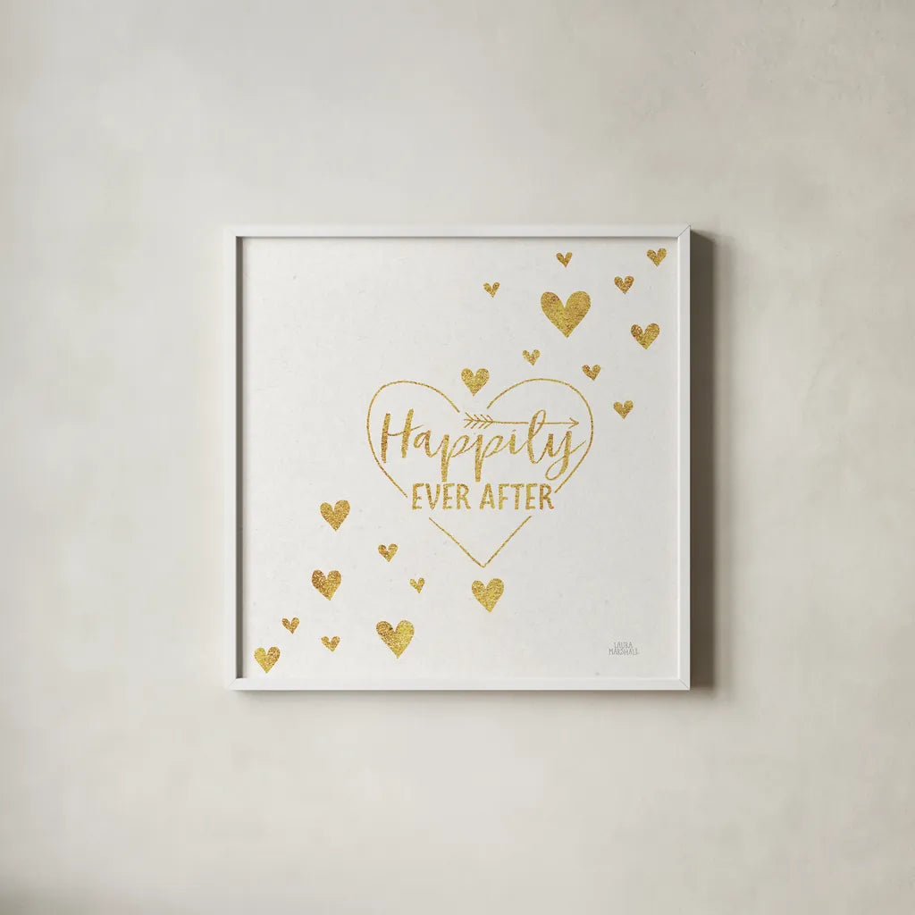 Lovestruck IV Sq by Laura Marshall. Shown in a crisp white glass frame for a clean and minimalist style. Available as an archival giclee rolled canvas, fine art paper, or poster print. SKU 55630a.