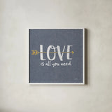 Lovestruck V Sq by Laura Marshall. Shown in a crisp white glass frame for a clean and minimalist style. Available as an archival giclee rolled canvas, fine art paper, or poster print. SKU 55631a.