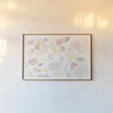 Meadow Breeze I by Laura Marshall. shown as a paper print in a natural frame. Available as a archival giclee rolled canvas, fine art paper, or poster print. SKU 34901i.