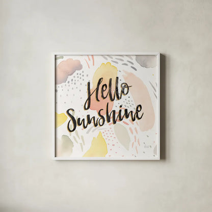 Meadow Breeze II by Laura Marshall. Shown in a crisp white glass frame for a clean and minimalist style. Available as an archival giclee rolled canvas, fine art paper, or poster print. SKU 34902a.