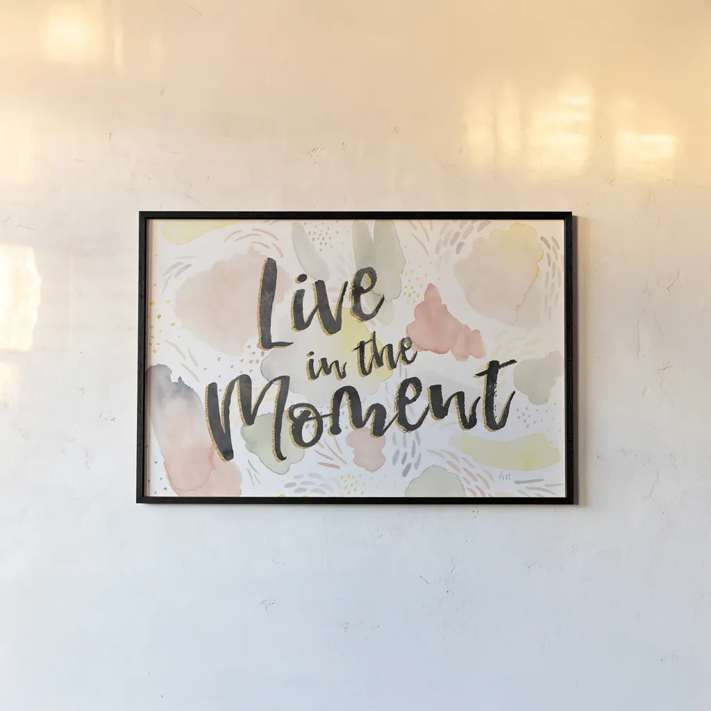 Meadow Breeze VI by Laura Marshall. shown as a paper print in a black flame. Available as a archival giclee rolled canvas, fine art paper, or poster print. SKU 34906i.