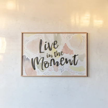 Meadow Breeze VI by Laura Marshall. shown as a paper print in a natural frame. Available as a archival giclee rolled canvas, fine art paper, or poster print. SKU 34906i.