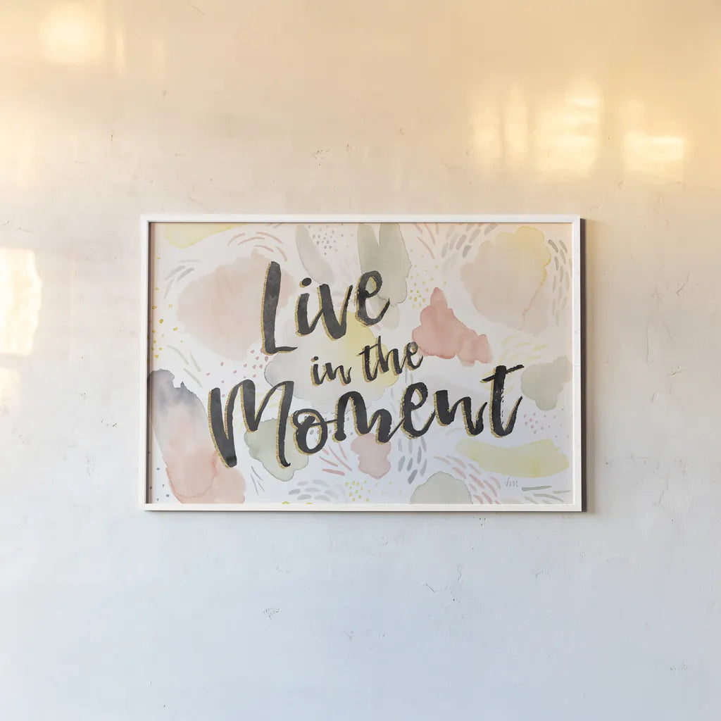 Meadow Breeze VI by Laura Marshall. shown as a paper print in a white frame. Available as a archival giclee rolled canvas, fine art paper, or poster print. SKU 34906i.