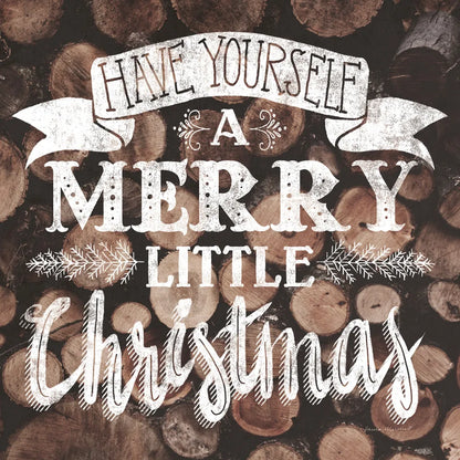 Merry Little Christmas Neutral by Laura Marshall. SKU 37355a. Archival Giclee Fine art print for wall decor.