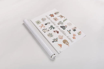 Merry Meows IV by Laura Marshall. shown as a rolled paper print. Available as archival giclee rolled canvas, fine art paper, or poster print. SKU 100372i.