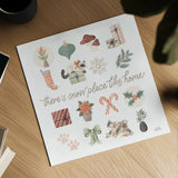 Merry Meows VI by Laura Marshall. Shown as a detailed flat fine art print, highlighting archival giclee quality. Available as an archival giclee rolled canvas, fine art paper, or poster print. SKU 100374a.
