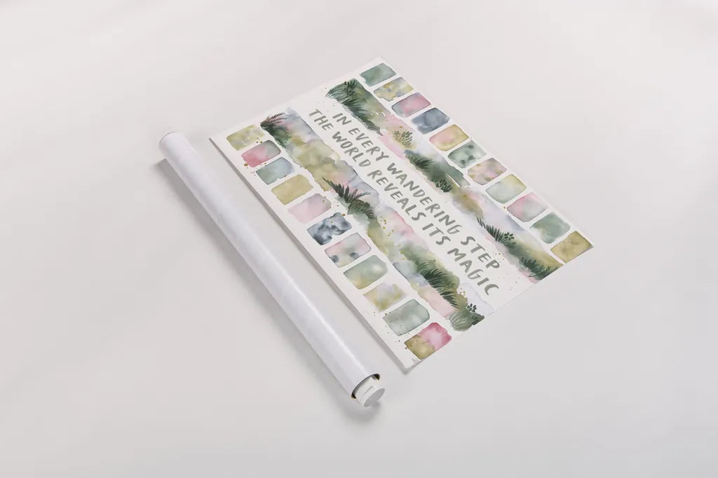 Midsummer Meadow I by Laura Marshall. shown as a rolled paper print. Available as archival giclee rolled canvas, fine art paper, or poster print. SKU 101330i.