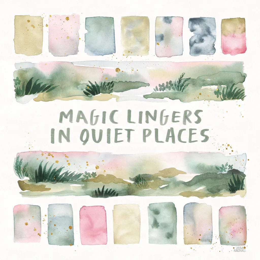 Midsummer Meadow II by Laura Marshall. SKU 101331a. Archival Giclee Fine art print for wall decor.