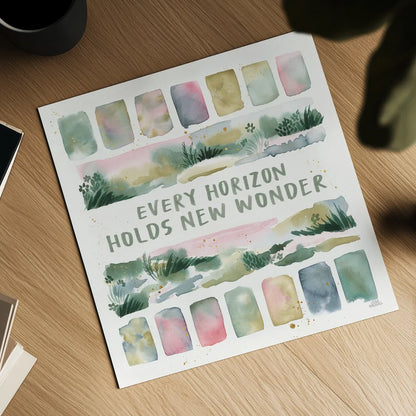 Midsummer Meadow III by Laura Marshall. Shown as a detailed flat fine art print, highlighting archival giclee quality. Available as an archival giclee rolled canvas, fine art paper, or poster print. SKU 101332a.