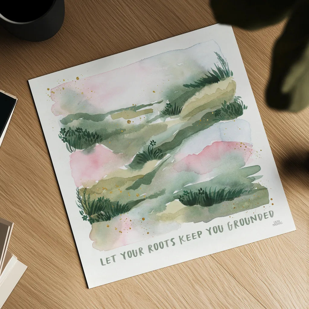 Midsummer Meadow V by Laura Marshall. Shown as a detailed flat fine art print, highlighting archival giclee quality. Available as an archival giclee rolled canvas, fine art paper, or poster print. SKU 101334a.