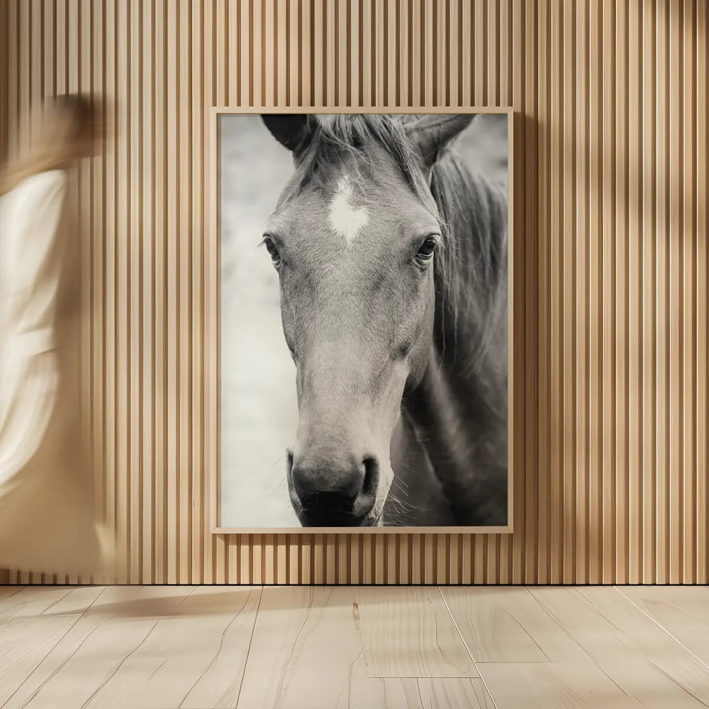 Moke Lake Horses I by Laura Marshall. shown as over sized large wall art. Available as an archival giclee rolled canvas, fine art paper, or poster print. SKU 84129h.