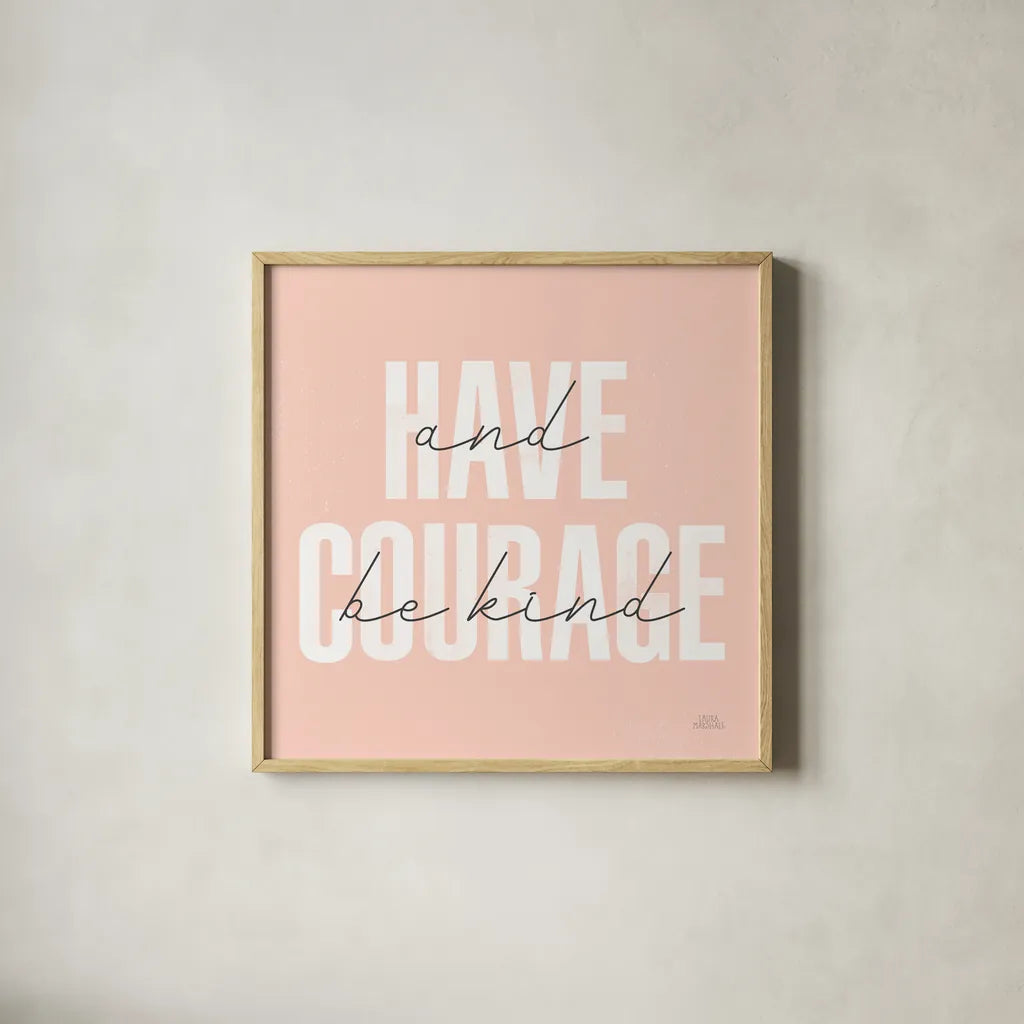 Morning Affirmations I by Laura Marshall. Shown in a natural wood glass frame for a timeless modern aesthetic. Available as an archival giclee rolled canvas, fine art paper, or poster print. SKU 53866a.