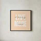 Morning Affirmations II by Laura Marshall. Shown in a sleek black glass frame for a contemporary gallery look. Available as an archival giclee rolled canvas, fine art paper, or poster print. SKU 53867a.