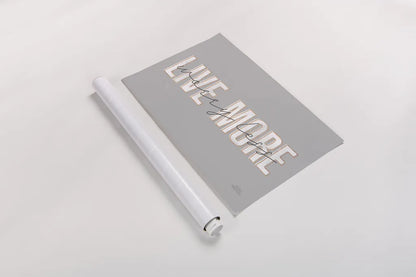 Morning Affirmations II Gray Horizontal by Laura Marshall. shown as a rolled paper print. Available as archival giclee rolled canvas, fine art paper, or poster print. SKU 69340i.