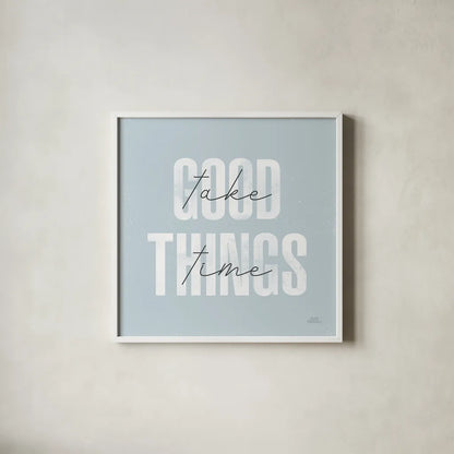 Morning Affirmations III by Laura Marshall. Shown in a crisp white glass frame for a clean and minimalist style. Available as an archival giclee rolled canvas, fine art paper, or poster print. SKU 53868a.