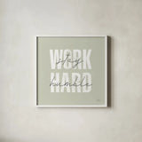 Morning Affirmations IV by Laura Marshall. Shown in a crisp white glass frame for a clean and minimalist style. Available as an archival giclee rolled canvas, fine art paper, or poster print. SKU 53869a.