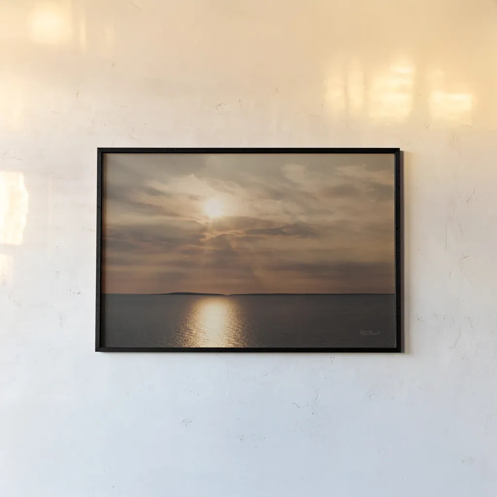 Morning Spotlight by Laura Marshall. shown as a paper print in a black flame. Available as a archival giclee rolled canvas, fine art paper, or poster print. SKU 16350i.