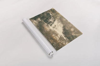 Mosquito Falls II by Laura Marshall. shown as a rolled paper print. Available as archival giclee rolled canvas, fine art paper, or poster print. SKU 21258i.