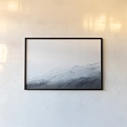 Mountain Gradient by Laura Marshall. shown as a paper print in a black flame. Available as a archival giclee rolled canvas, fine art paper, or poster print. SKU 69904i.