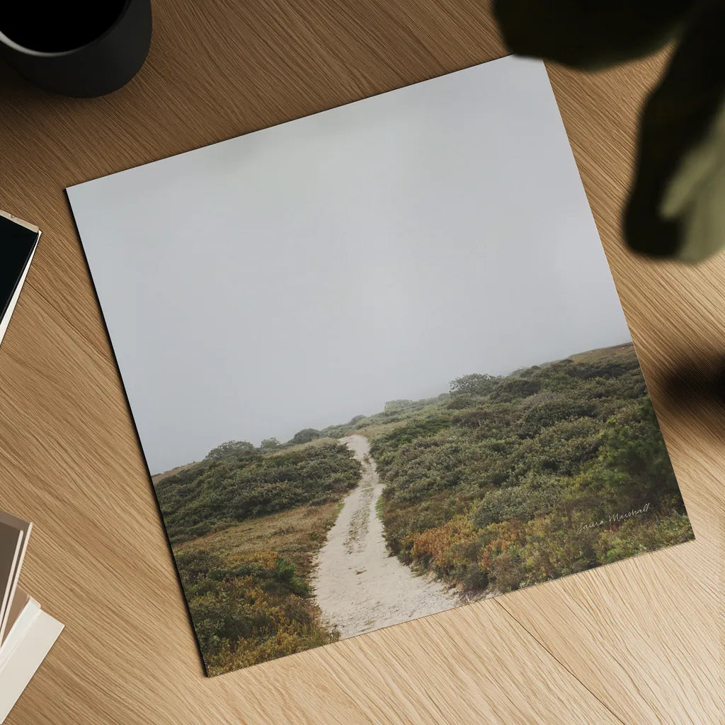 Off the Beaten Path by Laura Marshall. Shown as a detailed flat fine art print, highlighting archival giclee quality. Available as an archival giclee rolled canvas, fine art paper, or poster print. SKU 38774a.