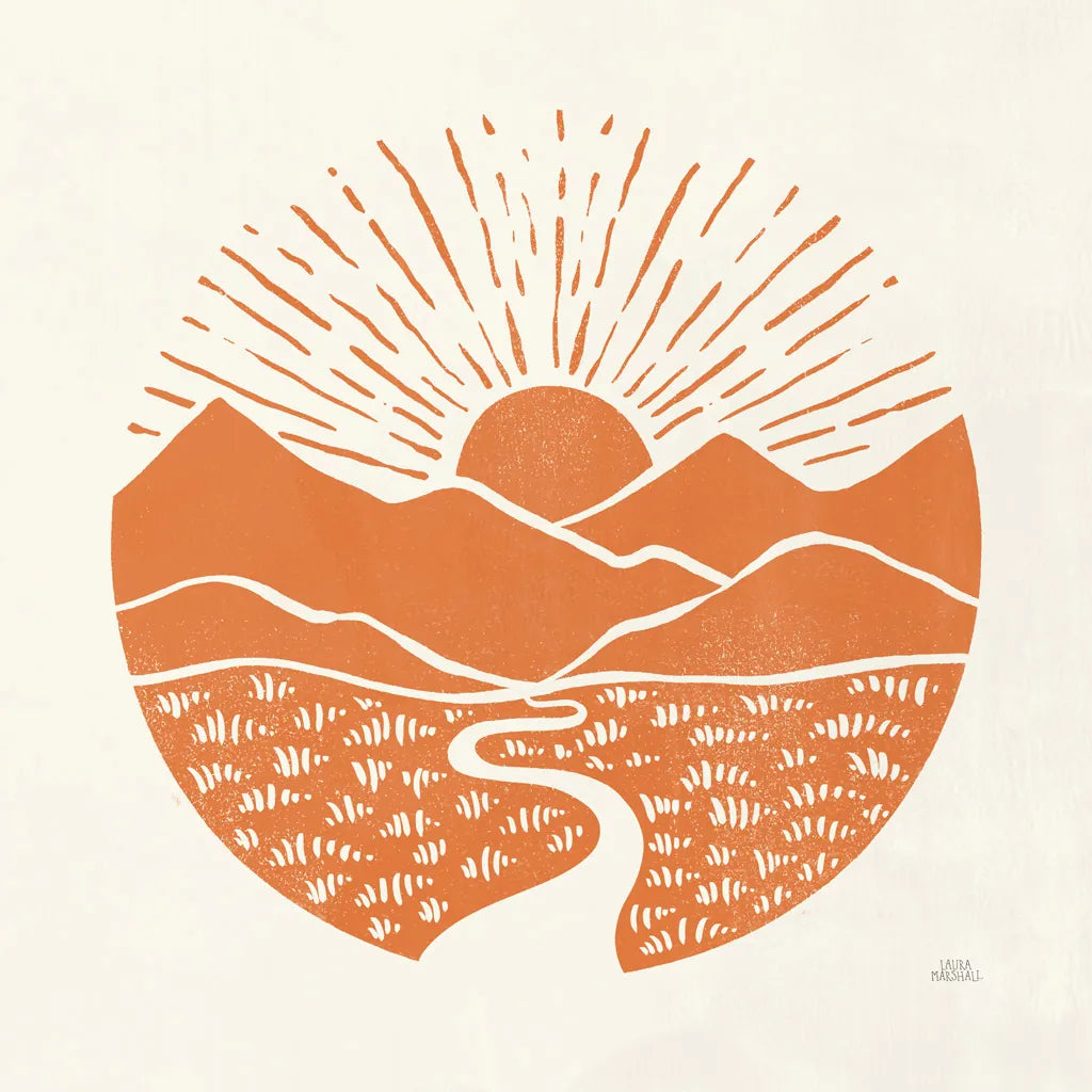 On the Horizon I by Laura Marshall. SKU 65377a. Archival Giclee Fine art print for wall decor.