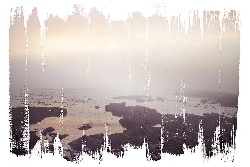 Painted Seaside I by Laura Marshall. SKU 29663i. Archival Giclee Fine art print for wall decor.