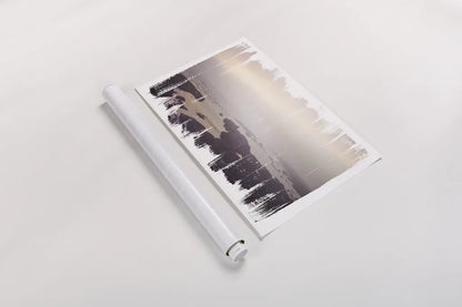 Painted Seaside I by Laura Marshall. shown as a rolled paper print. Available as archival giclee rolled canvas, fine art paper, or poster print. SKU 29663i.