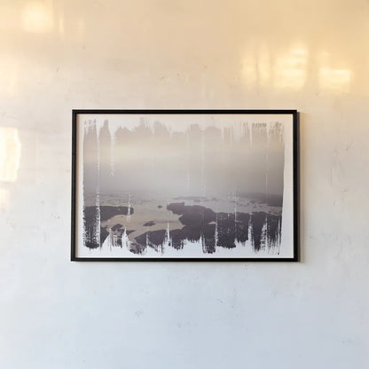 Painted Seaside I by Laura Marshall. shown as a paper print in a black flame. Available as a archival giclee rolled canvas, fine art paper, or poster print. SKU 29663i.