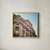 Paris Moments II by Laura Marshall. Shown in a natural wood glass frame for a timeless modern aesthetic. Available as an archival giclee rolled canvas, fine art paper, or poster print. SKU 25890a.