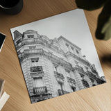 Paris Moments II BW by Laura Marshall. Shown as a detailed flat fine art print, highlighting archival giclee quality. Available as an archival giclee rolled canvas, fine art paper, or poster print. SKU 78245a.