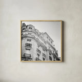 Paris Moments II BW by Laura Marshall. Shown in a natural wood glass frame for a timeless modern aesthetic. Available as an archival giclee rolled canvas, fine art paper, or poster print. SKU 78245a.
