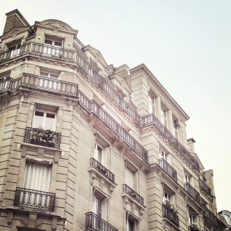 Paris Moments II Neutral by Laura Marshall. SKU 72142a. Archival Giclee Fine art print for wall decor.