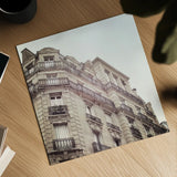 Paris Moments II Neutral by Laura Marshall. Shown as a detailed flat fine art print, highlighting archival giclee quality. Available as an archival giclee rolled canvas, fine art paper, or poster print. SKU 72142a.