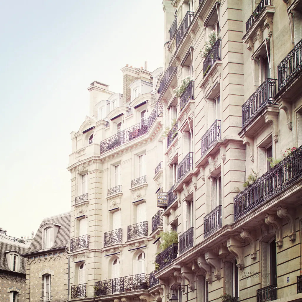 Paris Moments III Neutral by Laura Marshall. SKU 72143a. Archival Giclee Fine art print for wall decor.