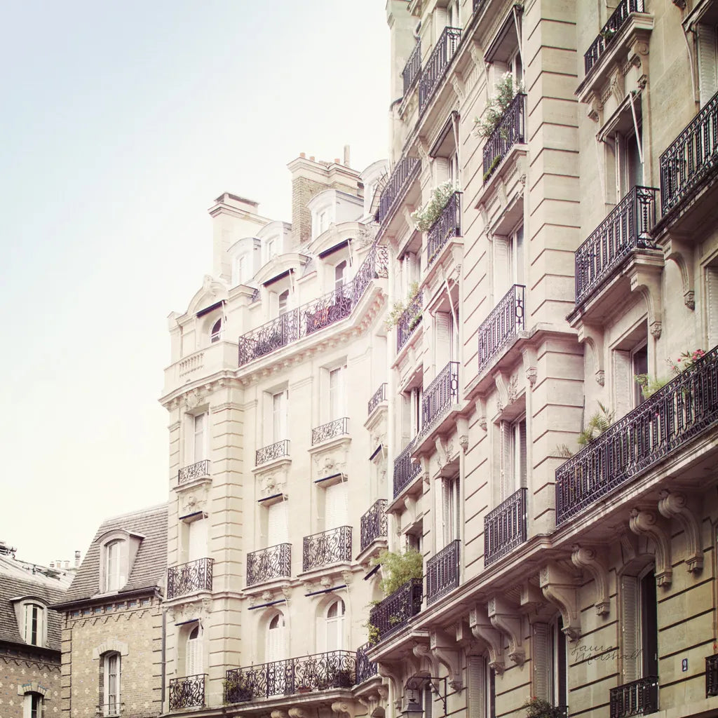 Paris Moments III Neutral v2 by Laura Marshall. SKU 76216a. Archival Giclee Fine art print for wall decor.