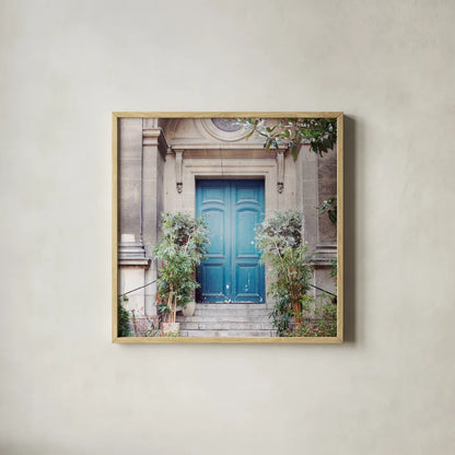 Paris Moments IV by Laura Marshall. Shown in a natural wood glass frame for a timeless modern aesthetic. Available as an archival giclee rolled canvas, fine art paper, or poster print. SKU 25892a.