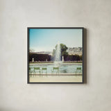 Paris Moments V by Laura Marshall. Shown in a sleek black glass frame for a contemporary gallery look. Available as an archival giclee rolled canvas, fine art paper, or poster print. SKU 25893a.