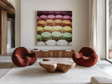 Paris Moments VIII by Laura Marshall. Shown as extra-large giant wall art in a modern living room. Available as an archival giclee rolled canvas, fine art paper, or poster print. SKU 25896a.