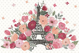 Paris is Blooming I No Words by Laura Marshall. SKU 62405i. Archival Giclee Fine art print for wall decor.